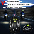 Waterproof Motorcycle Tail Bag Sport Luggage Reflective Saddle Riding Rear Bag Motorcycle Motorbike Scooter Side Back Seat Bag.