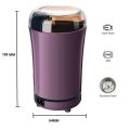 Coffee Beans and Grains Grinder - Powerful Motor, Noiseless, Easy-to-Use, Stainless Steel Chamber. 