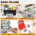 10 sheets A4 size glossy printable vinyl sticker paper for inkjet printer self-adhesive sheets 8.3 "x 11.7". 