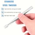 Precision Stamp & Collectible Tweezers with Wide Tip for stamps coins philately Durable for philately for coin collecting.