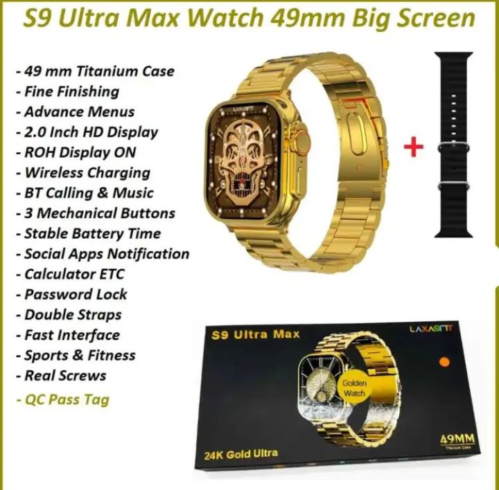 S9%20ultra%20Max%20Gold%20edition%20smart%20watch%2049%20mm%20infinity%20display%20in%20premium%20quality%20with%20chain%20strap%20and%20black%20strap%20-%20Image%205