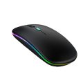 Aptech W61 Wireless Rechargeable Silent and Bluetooth RGB Mouse. 