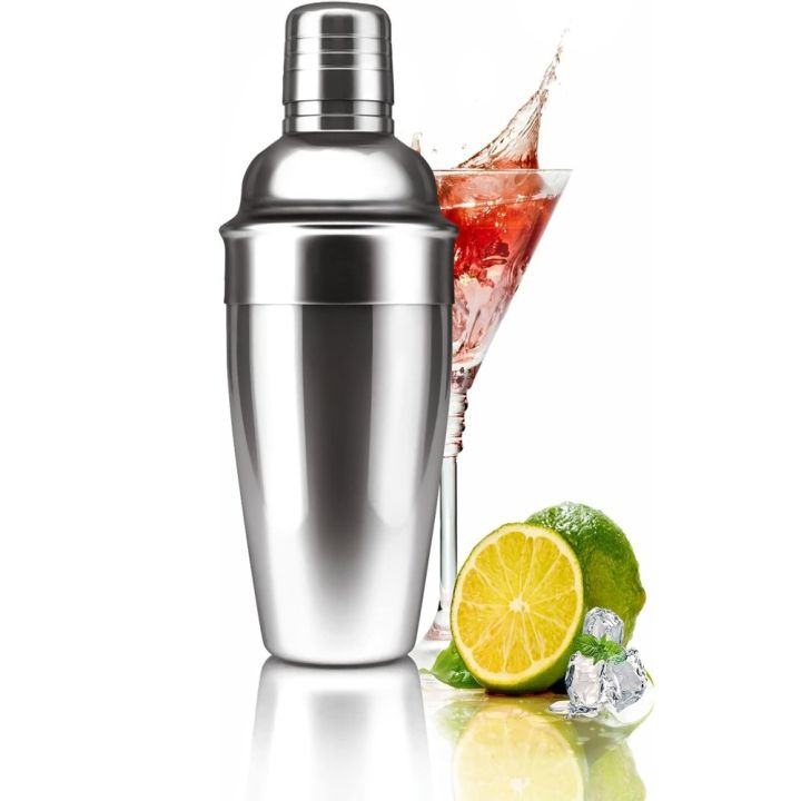 350/550/750ml Barware Food Grade Stainless Steel Cocktail Shaker Cocktail Mixer Wine Martini Shaker Leakproof Whiskey Shaker