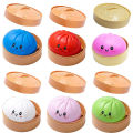 Blind Box Colorful Simulated Dumpling Squishy Relaxing Relieve Anxiety Antistress Enhance Happiness Rebound Squeeze Reliever Toy. 