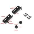 2pcs/4pcs Iron Right Angle Pivot Hinge Set For Wooden Doors  Furniture Cabinets Installation With Screws Plastic Covers. 
