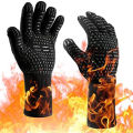 1PC / 1 Pair Oven Gloves, Oven Mitts, Heat Resistant Fireproof Non-Slip Silicone BBQ Grill Gloves for Cooking Barbecue Baking. 