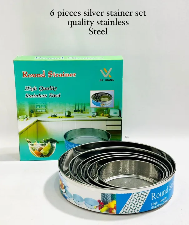 6%20pieces%20silver%20stainer%20set%20quality%20stainless%20Steel/6PCS%20Stainless%20Steel%20Fine%20Mesh%20Flour%20Sieve%20Set%20Round%20Flour%20Filter%20Strainer%20Hot%20-%20Image%202