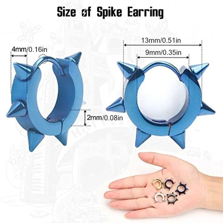 1%20Pairs%20Stainless%20Steel%20Hinged%20Hoop%20Earrings%20For%20Men,%20Punk%20Spike%20Earrings%20-%20Image%202