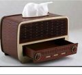 Retro Radio Tissue Paper Box wooden tissue box holder in radio style tissue box holder. 