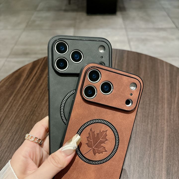 For%20Magsafe%20Magnetic%20Retro%20PU%20Leather%20Maple%20Leaf%20Pattern%20Phone%20case%20for%20iPhone%2017%20Air%2016%20E%2015%2014%20Plus%2013%2012%2011%20ProMax%20Back%20Cover%20-%20Image%206
