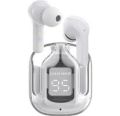 Air 31 Wireless Earbuds – Transparent Crystal Case with LED Display, Bluetooth 5.3, Heavy Bass. 