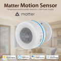 Tuya Matter Thread Smart PIR Motion Sensor Wireless Human Body Motion Infrared Detector Work With HomeKit Alexa  Home. 