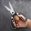 Multifunctional kitchen scissors Household fish cutting meat scissors Stainless steel scissors. 