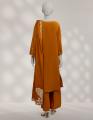 Junaid Jamshed Orange Cambric Embroidered Unstitched 3 Piece Suit For Women And Girls - Designcode: Jlawn-W-25-3606 Patchwork-4. 