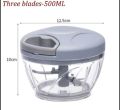 Hand Push Chopper Manual Chopper Vegetable Cutter Food Processor. 
