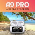 Airpods_Pro 5th Gen Digital Display A9pro ANC+ENC Fifth Generation + Wisdom Screen ANC + Double Mark ENC + Ear Detection Light Sense Earbuds TWS Wireless Earbuds Bluetooth Earbuds. 