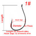 FishTrip 50-200pcs Drop Shot Hooks for Bass Fishing High Carbon Steel Wacky Hook Crank Worm Barbed Hook Fishing Accessories. 