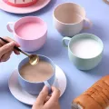 Milk Cup European-style Coffee Mug Eco-friendly Wheat Milk Cup Milk Breakfast Tea Mug Mug Simple Drinking Cup Coffee Cups. 