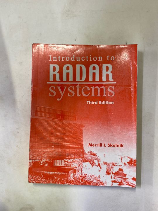INTRODUCTION RADAR SYSTEMS 3rd EDITION BY MERRILL L SKOLNIK