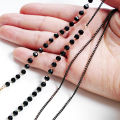 Skyrim Elegant Clear Zicron Crystal Beaded Lanyand for Glasses Sunglassess Chain Eyeglasses Strap Rope Eyewear Cord Accessories. 