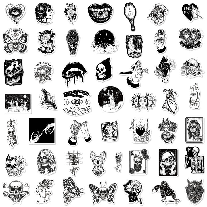 Gothic%20Stickers,%2050%20Pcs%20skull%20Vinyl%20Sticker%20Pack,%20Waterproof%20Skeleton%20Stickers%20for%20Laptops,%20Water%20Bottles,%20Phone%20Case%20-%20Image%206