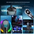 New Desktop Upright USB Condenser Microphone Gaming Microphone RGB Computer Cell Phone Microphone Simple Live Mic.