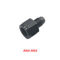 AN3 AN4 AN6 AN8 AN10 Male to Female Flare Adapter Reducer Black Aluminum Fuel Line Fitting 1/8NPT Thread. 