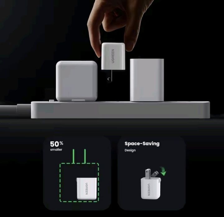 UGREEN%20Nexode%20Mini%2020W%20USB-C%20PD%20Fast%20Charger%20GaN%20Charger%20for%20iPhone%2015%2014%2013%2012%20Pro%20Max%20iPad%20Samsung%20Pixel%20Type-C%20Fast%20Charging%20Adapter%20-%20Image%203