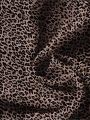 European and American Style Summer Slimming Plus Size Women's Leopard Print Short Sleeved Round Neck Lotus Leaf Sleeve Top. 