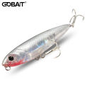 GOBAIT Floating Pencil Bait 17.5g 10cm Topwater Walk The Dog Fishing Lure 3D Swimbait Hook Popper Pesca Minnow Rattle Cranbait. 