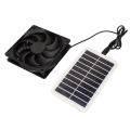 Solar Fan Solar Power Panel Exhaust Fan 15W Energy Saving Odor Removal Portable Solar Powered Air Extractor for Pet Houses RVs.