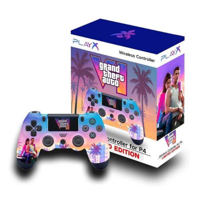 Wireless Controller (GTA-VI) Edition for PS4-PS4 Pro Silm PS3 PC Game Pad