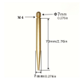 4PCS Aluminum Alloy M4×7mm×70mm Acrylic Photo Frame Advertising Nails Rose Gold,Black,Silver Modern Simple Pen Tip Screws pen gpt. 