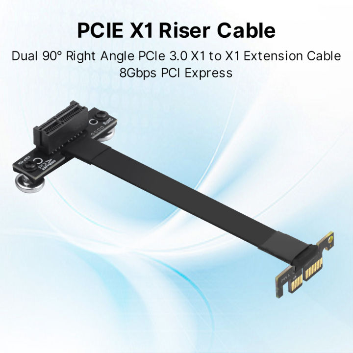 PCIE%20X1%20Riser%20Cable%2090%20Degree%20Right%20Angle%208Gbps%20PCIe%203.0%20X1%20to%20X1%20Extension%20Cable%20PCI%20Express%201x%20Riser%20Card%20Ribbon%20Extender%20-%20Image%203