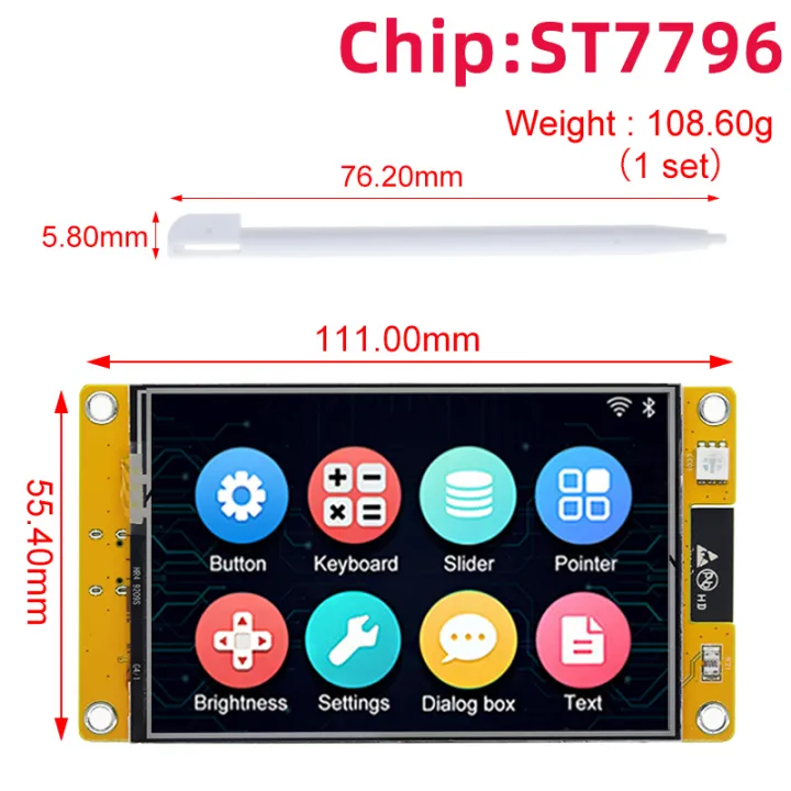3.5%20inch%20LCD%20TFT%20Module%20ESP32%20LVGL%20WIFI&Bluetooth%20Display%20Module%20240*320%20Smart%20Display%20Screen%20With%20Touch%20WROOM%20Development%20board%20-%20Image%202