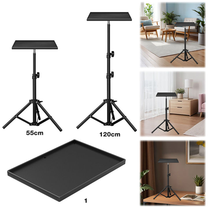 Projectors%20Tray%201/4inch%20Thread%20Tripod%20Tray%20Height%20Adjustable%20DJ%20Equipment%20Holder%20Telescopic%20Rod%20Standing%20for%20Projector%20Monitors%20-%20Image%202