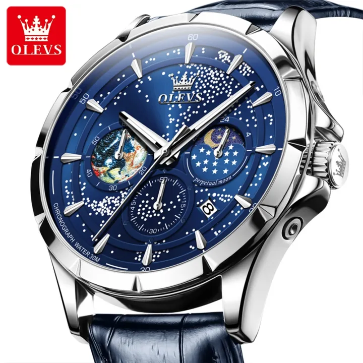 OLEVS%205538%20Moon%20Phase%20Men's%20Watches%20Chronograph%20Luminous%20Dial%20Quartz%20Watch%20for%20Man%20Waterproof%20Fashion%20Genuine%20Wristwatch%20-%20Image%204