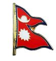 Nepali Topi Kalo Topi With Khukuri + Flag Badge by Fashion Wear. 