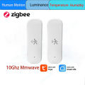 Tuya ZigBee 10G Smart Pir Motion Sensor Detector/Temperature and Humidity Sensor  Security Burglar Works With Home Assistant. 