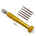 Watch Repair Screwdriver Handle 5 in 1 Alloy Magnetic Disassemble Open Repair Screwdriver Tool Set for Cell Phones Eletronic Dev. 
