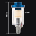 Oil Water Separation Filter Pneumatic Tool 1/4" Standard Thread Transparent Air Compressor Moisture Trap Air Filter. 