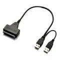 SATA Cable for Laptop SSD 2.5 Inch Desktop HDD External Hard Drive USB 3.0 Adapter With Power Supply Port for Mac OS,for Windwos. 