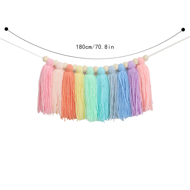 1pc%20Boho%20Colorful%20Rainbow%20Tassel%20Garland%20Handmade%20Wooden%20Bead%20Banner%20Home%20Festival%20Party%20Decoration%20Wall%20Hanging%20Banner%20-%20Image%207