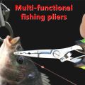 Stainless Steel Fishing Pliers Fishing Hook Remover Saltwater Resistant Fishing Braided Line Cutter Scissors Fishing Tool.