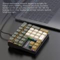K33 Wired Mechanical Numeric Keypad With Multi-color Lights Suitable for Finance, Business, 33-Key Laptop Numeric Keyboard.