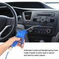 Car Air Duster Spray Gun with 5m Coiled Hose Truck Dust Blower Clean Nozzle Blow Spray Tool Kit Spray Gun Cleaning(blue). 
