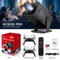 HCS350 MAX & PRO Game Combo Projector with Controllers Native 720P support 4K Android 11 Wifi6 BT5.0 Home theater Game projector for home. 