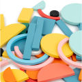 DIY Children's Colorful Wooden Toys Creative Tangram Geometric Jigsaw Puzzle Board Set Educational Toys For Children Kids . 