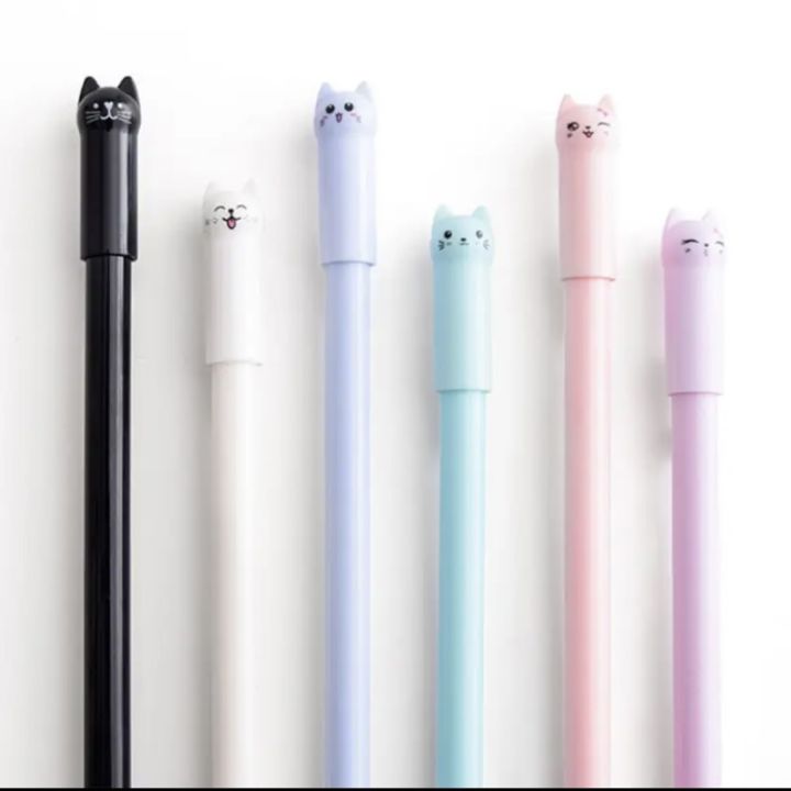 Cat pen cute cat gel pen korean cute pen aesthetic pen