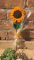 handmade crochet sunflower bouquet. 